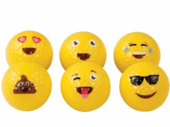 Assorted Emoticon Golf Balls - 36 Pack